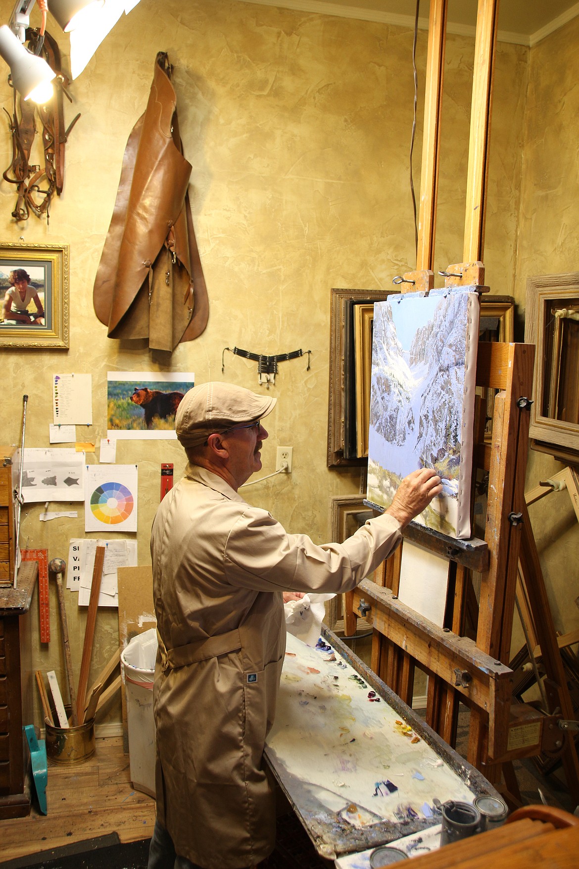 Artist Paul Dykman at work. (Courtesy photo)