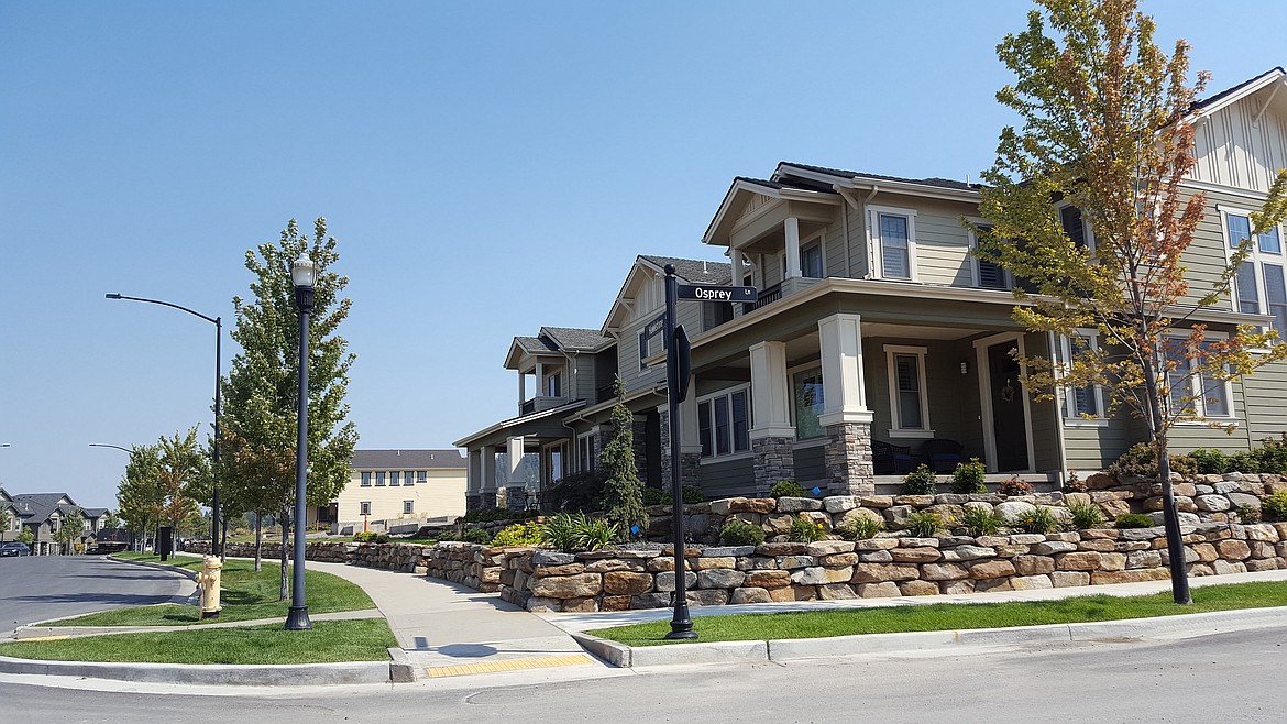 Photo by TYLER WILSON
New homes in the Stonehill development located near the state line on the east side of Liberty Lake.