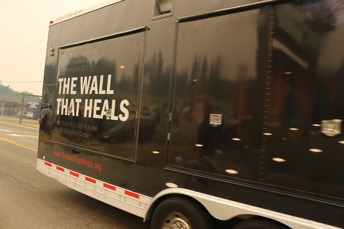 Photo by Mandi Bateman
Inside the trailer, is a 250 foot long half-scale replica of the Vietnam Memorial.