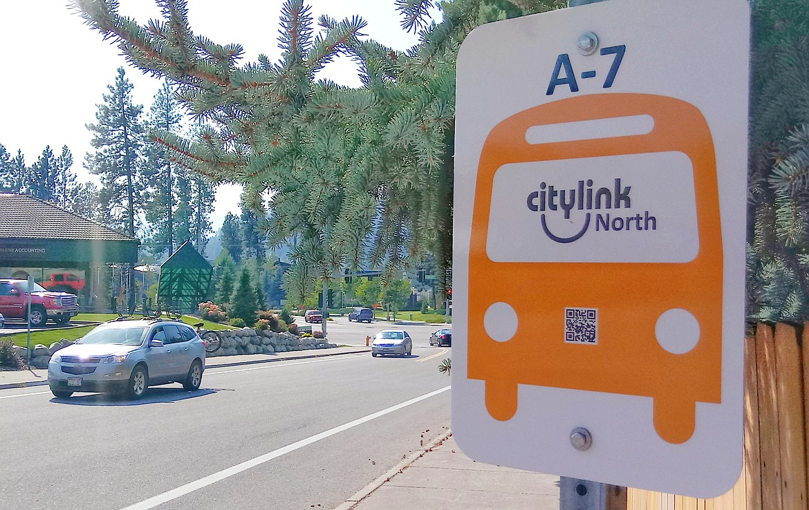 RALPH BARTHOLDT/Press
This new Citylink bus stop on Hubbard Avenue in Coeur d'Alene has raised the ire of residents of the nearby gated Northwest Village condominium community. They don't want bus passengers to be picked up and dropped off near their homes.