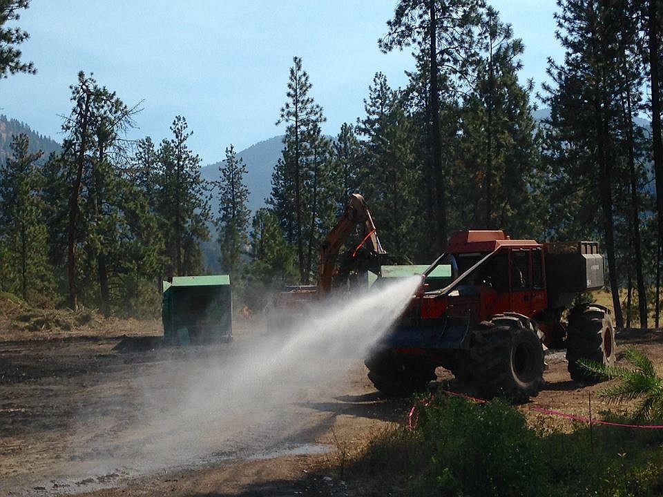 With the Sunrise Fire 90 percent contained as of Sept. 1, areas are being repaired due to damage received during suppression activities. (Photo courtesy of Lolo National Forest).