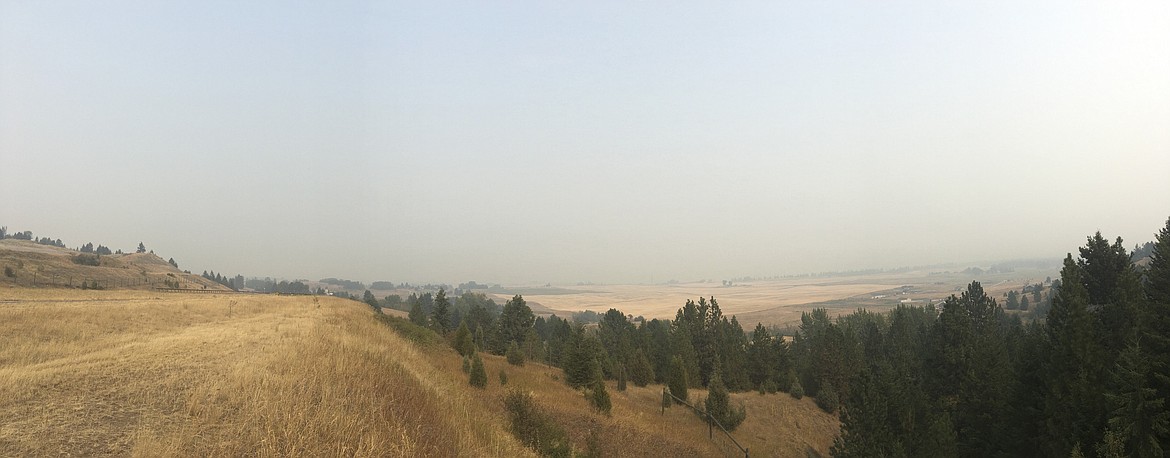 Air quality was low in the area as smoke from surrounding wildfires settled in the Mission Valley earlier this week. (Ashley Fox/Lake County Leader)