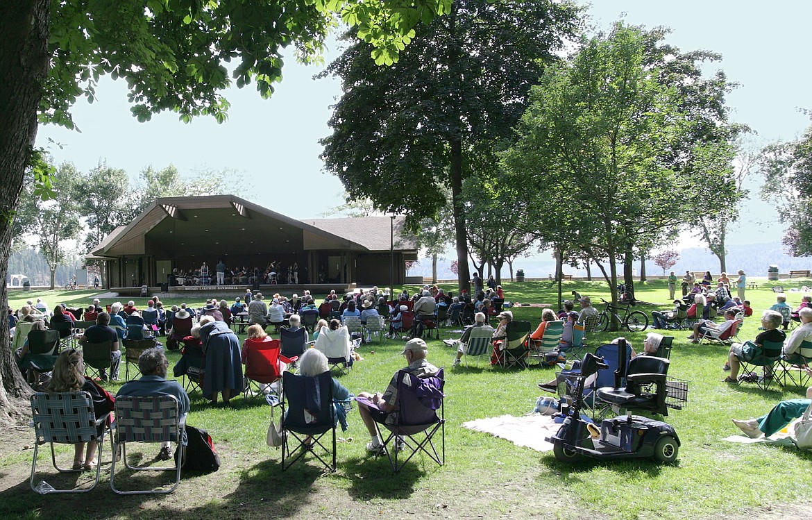 Courtesy photos
This 2016 photo shows the Coeur d&#146;Alene Symphony&#146;s Labor Day concert in City Park. The concert again takes place on Labor Day this year, starting at 1 p.m.