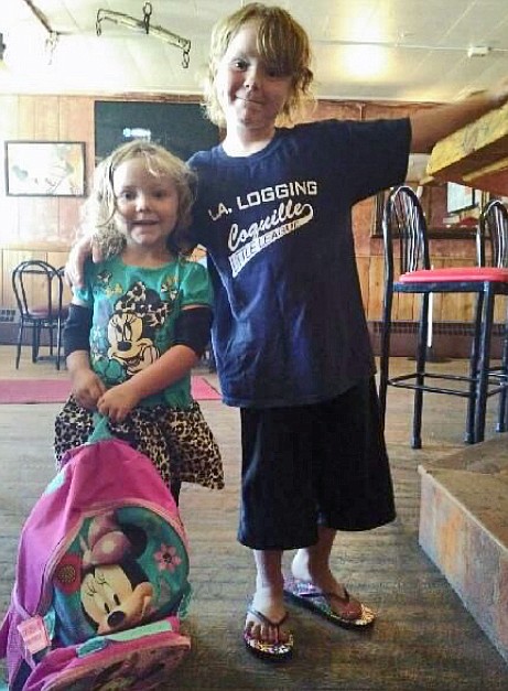 The girls back pack winner went to this beautiful little girl in Plains as she starts her first year of school.  (Courtesy photo)