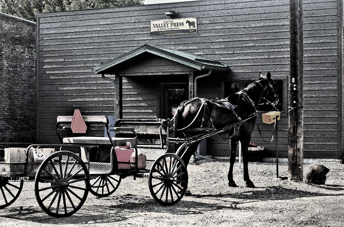 Looking a little like the wild west with some creative touch-ups. (Erin Jusseaume/ Clark Fork Valley Press)