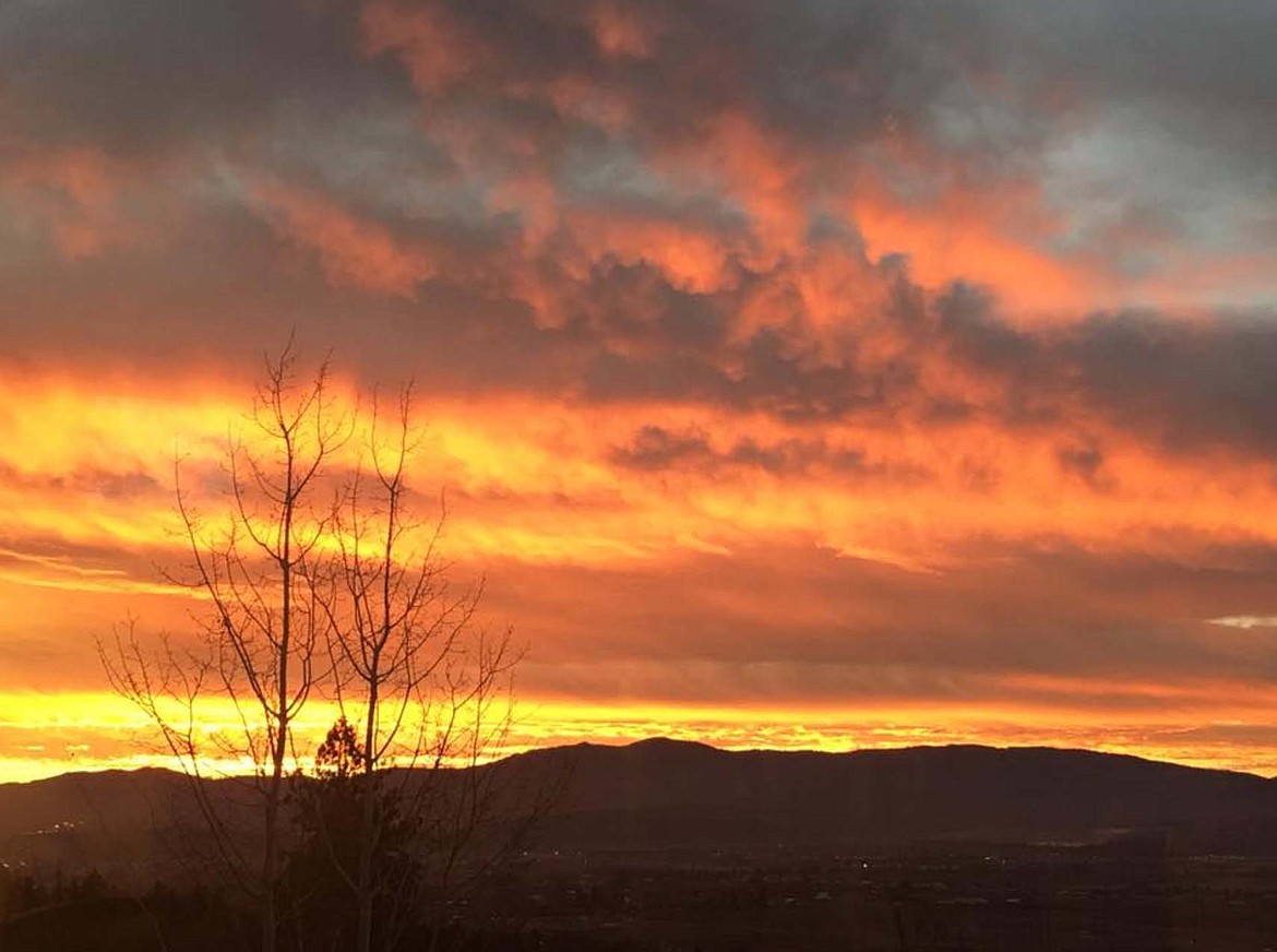 Photo courtesy of HEIDI HERSHLY
A sunset view from the Woodlands at Frosty Pines neighborhood.