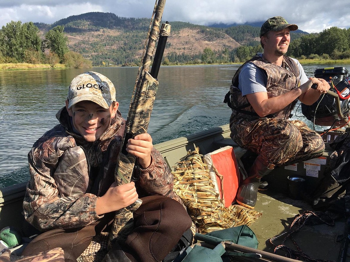 (Photo courtesy IDAHO DEPARTMENT FISH &amp; GAME)
A youth and his mentor head out on a search for waterfowl during a past mentored waterfowl hunting event sponsored by Idaho Department of Fish and Game. Aimed at youth aged 10-15 on Sept. 30, this year&#146;s event will be held on Sept. 30, the opening day of the annual youth-only waterfowl season.