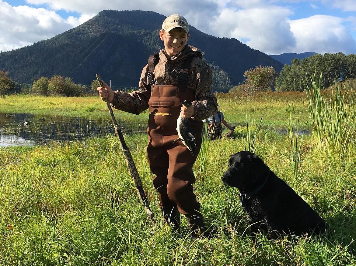 (Photo courtesy IDAHO DEPARTMENT FISH &amp; GAME)
A youth has a successful hunt at a past mentored waterfowl hunting event sponsored by Idaho Department of Fish and Game. Aimed at youth aged 10-15 on Sept. 30, this year's event will be held on Sept. 30, the opening day of the annual youth-only waterfowl season.