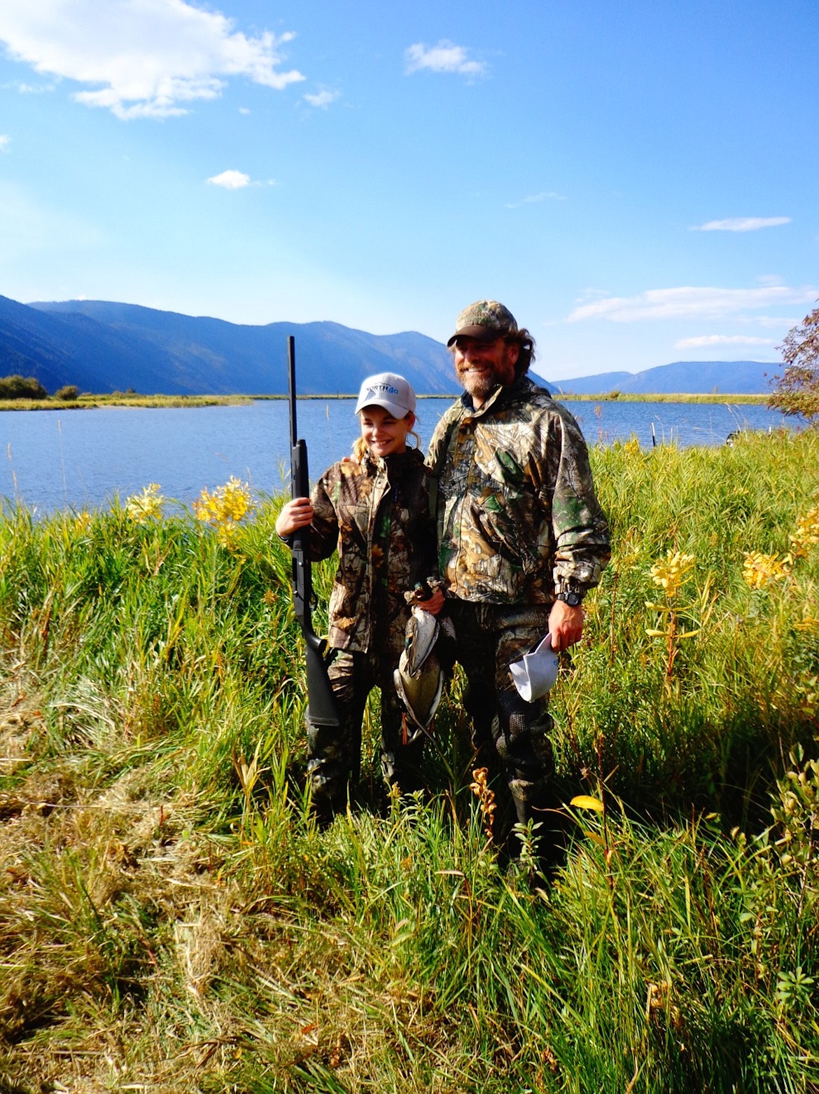 (Photo courtesy IDAHO DEPARTMENT FISH &amp; GAME)
A youngster poses with her mentor at a past mentored waterfowl hunting event sponsored by Idaho Department of Fish and Game. Aimed at youth aged 10-15 on Sept. 30, this year's event will be held on Sept. 30, the opening day of the annual youth-only waterfowl season.