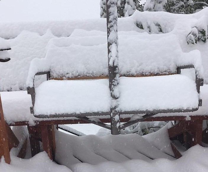 About 6 inches of snow accumulated at Great Divide Ski Area near Helena on Friday. (Great Divide photo)