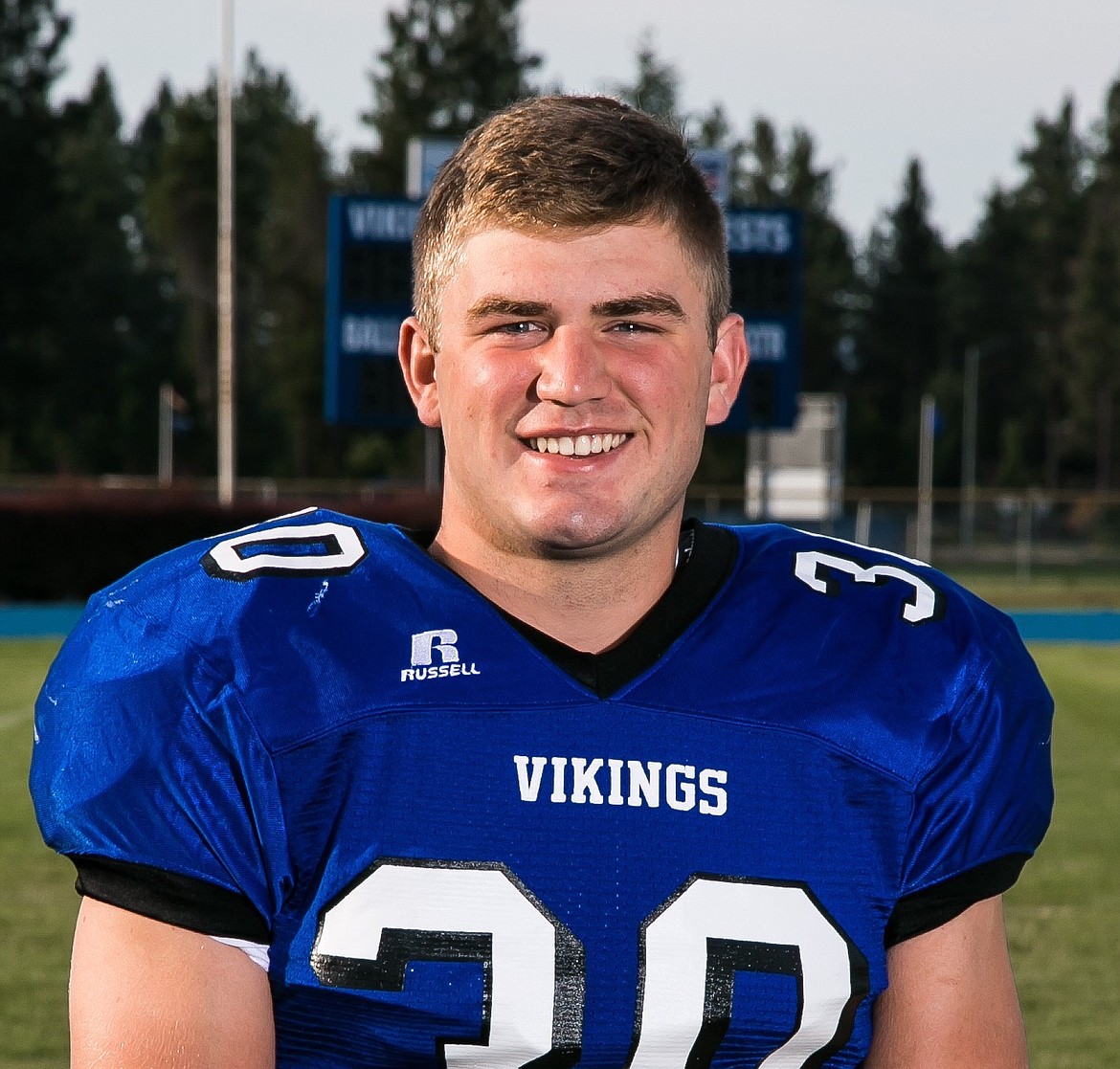 Courtesy photo
Coeur d&#146;Alene High senior running back/linebacker Caleb Beggerly is this week&#146;s Nosworthy&#146;s Hall of Fame Viking Football offensive Player of the Game. Beggerly had 191 yards rushing with touchdown runs of 88 and 70 yards in a 62-43 victory over Mead. Beggerly also had over 150 yards in punt and kick returns including an 88-yard punt return for a TD.