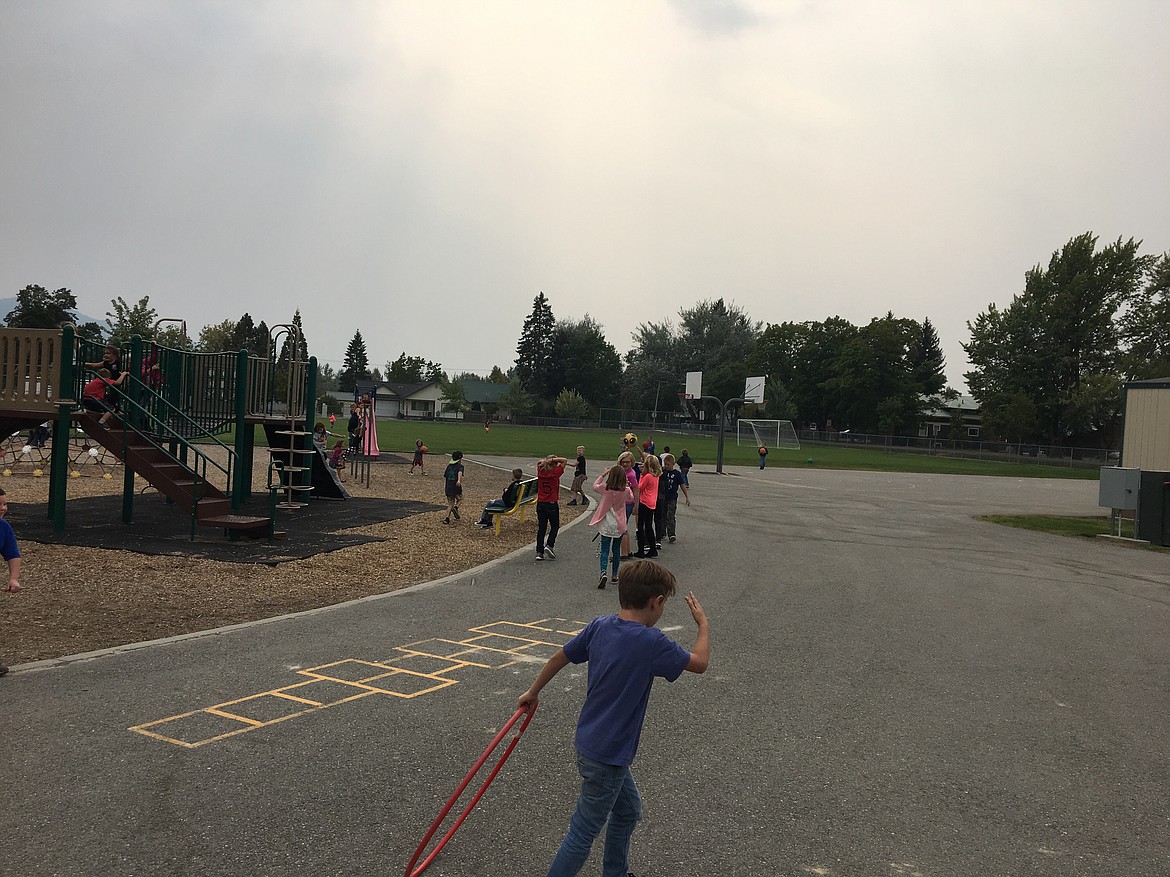 (Photo courtesy KELLI KNOWLES/Kootenai Elementary)
Kids enjoy recess at Kootenai Elementary Thursday. As the 2017 school year commenced last week, the school saw a 22-student increase over last year &#151; one of the largest increases in the district, just behind Sandpoint High School.