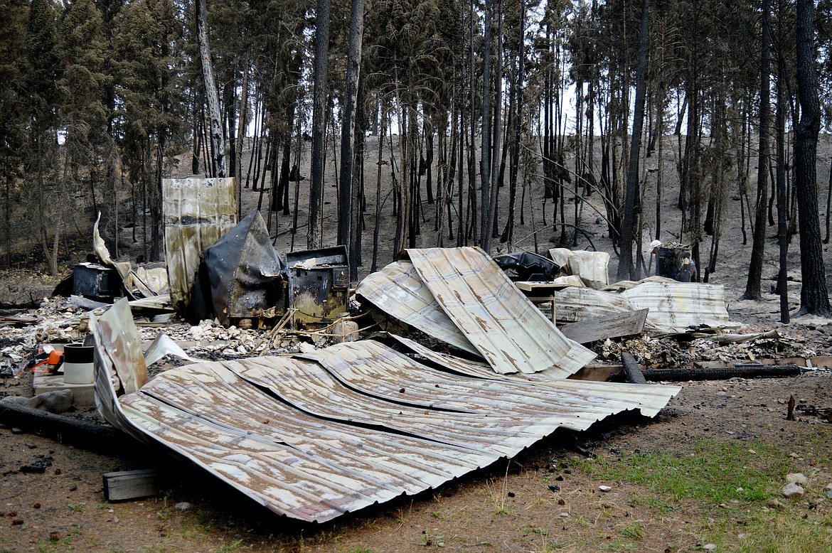 The ruins of West Kootenia resident, Ian Caswell's home following two days of rapid growth on the Caribou Fire.
This was Caswell's home for 15 years and was among 13 acres of his property that burned.