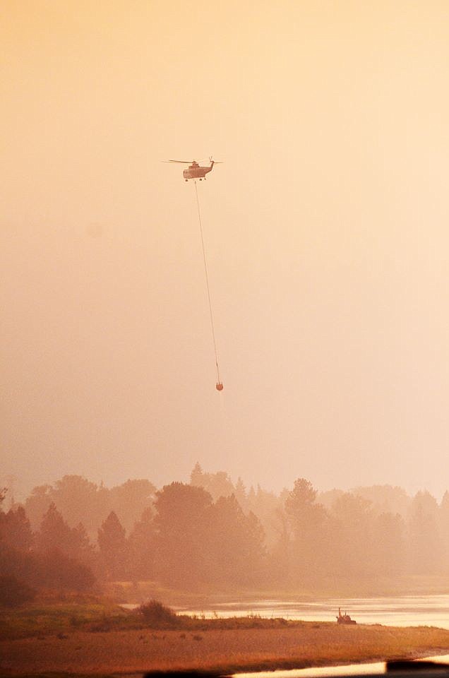 Two fires broke out on Highway 135 on Sept. 12, burning 9 acres. (Erin Jusseaume/Clark Fork Valley Press)