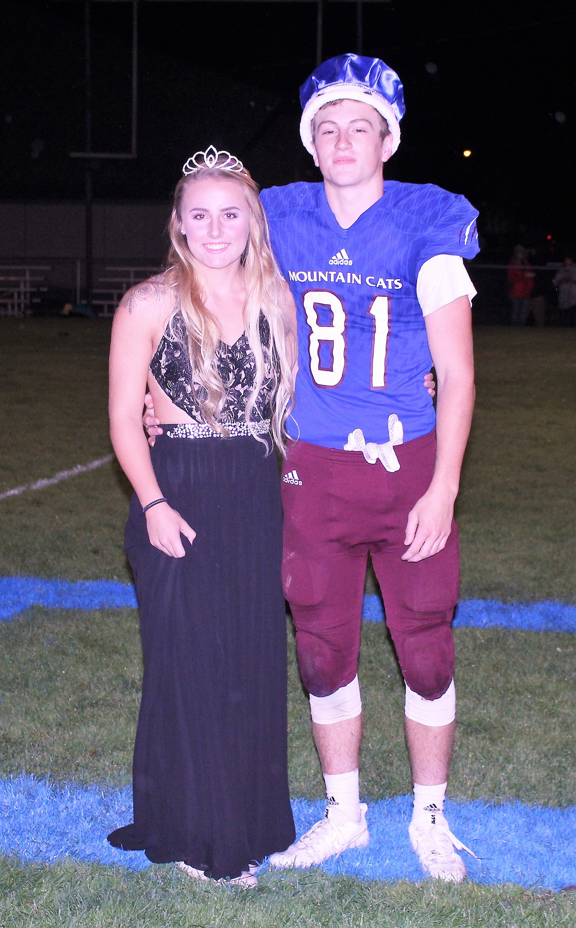 Homecoming royalty: Queen Margaret Parkin and King Connor Voll. (Photo by Frankie Kelly)