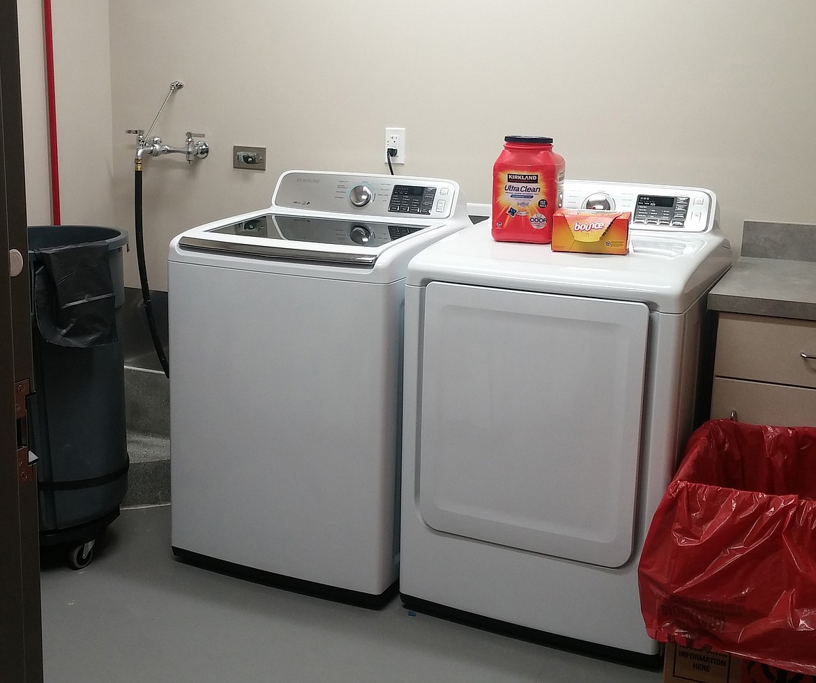 The laundry facilities at the new CHC facility in Troy.