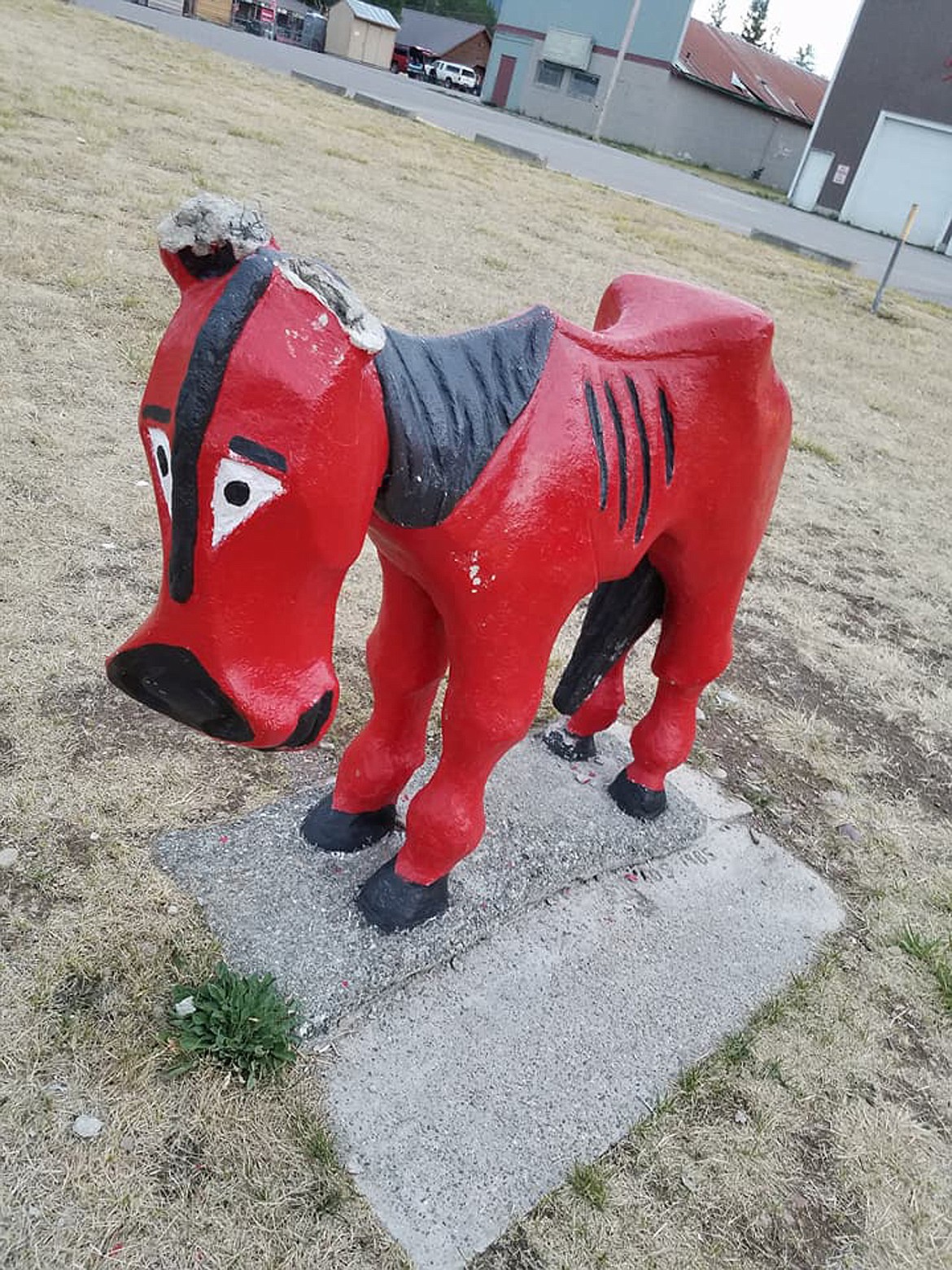 The Flathead County Sherrif&#146;s Office is investigating vandalism of the &#147;Hungry Horse&#148; statue in Hungry Horse. (Flathead Sherrif&#146;s Office photo)