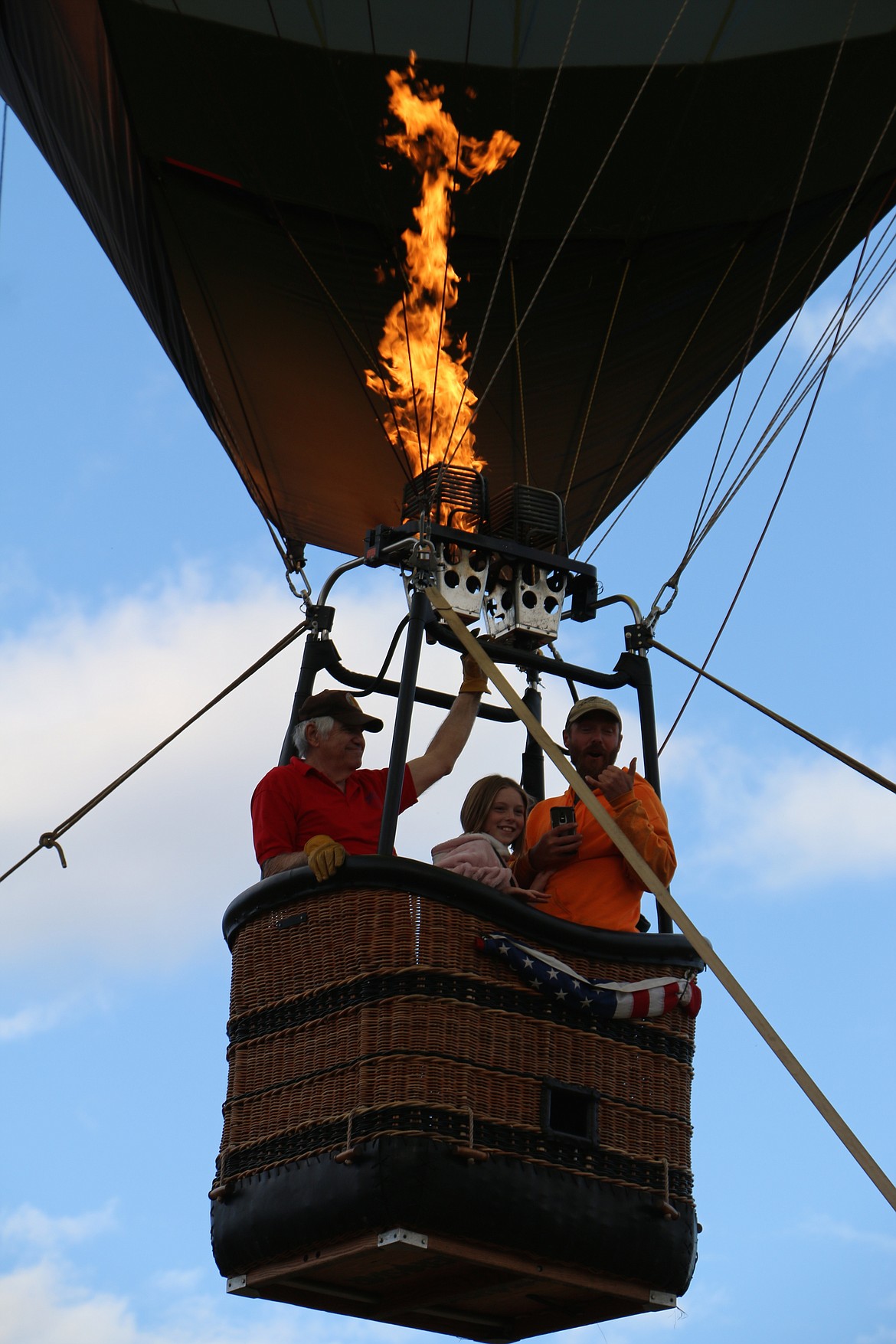 (Photo by MARY MALONE)
Community members had the opportunity to win tethered hot air balloon rides during Ponderay Neighbor Day on Saturday through a free raffle, where they could see the site of a proposed future underpass for the Pend d'Oreille Bay Trail.