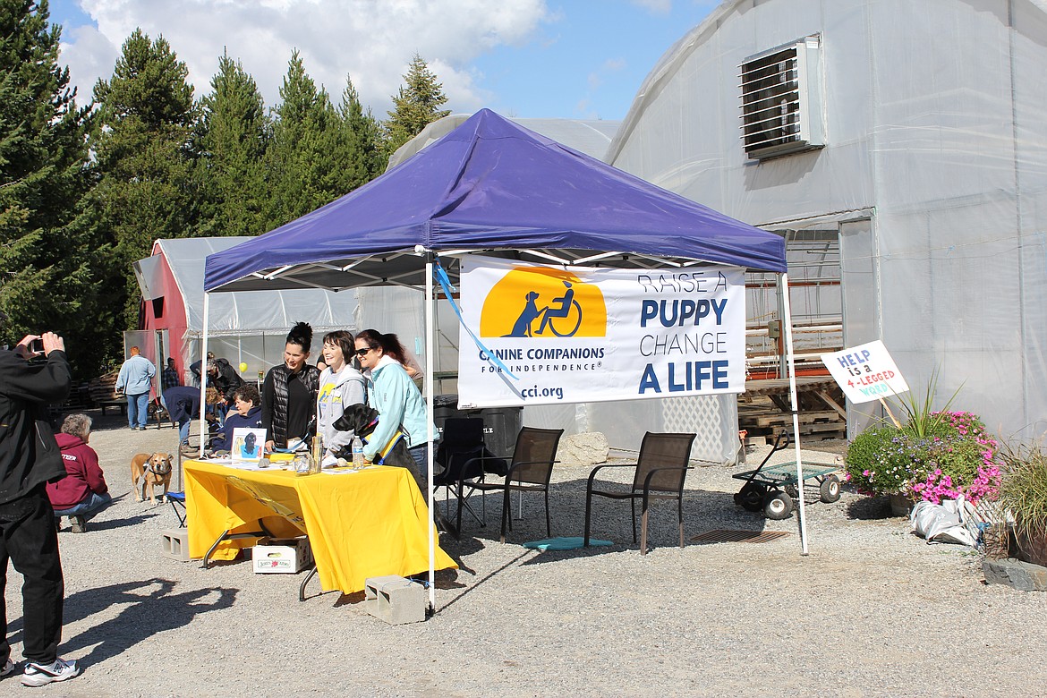 Canine Companions showcased their cause to the dog loving attendees.