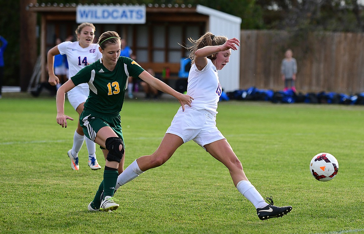 Josie Wandauer knocks in shot in the second half to put the Wildcats up against Whitefish.