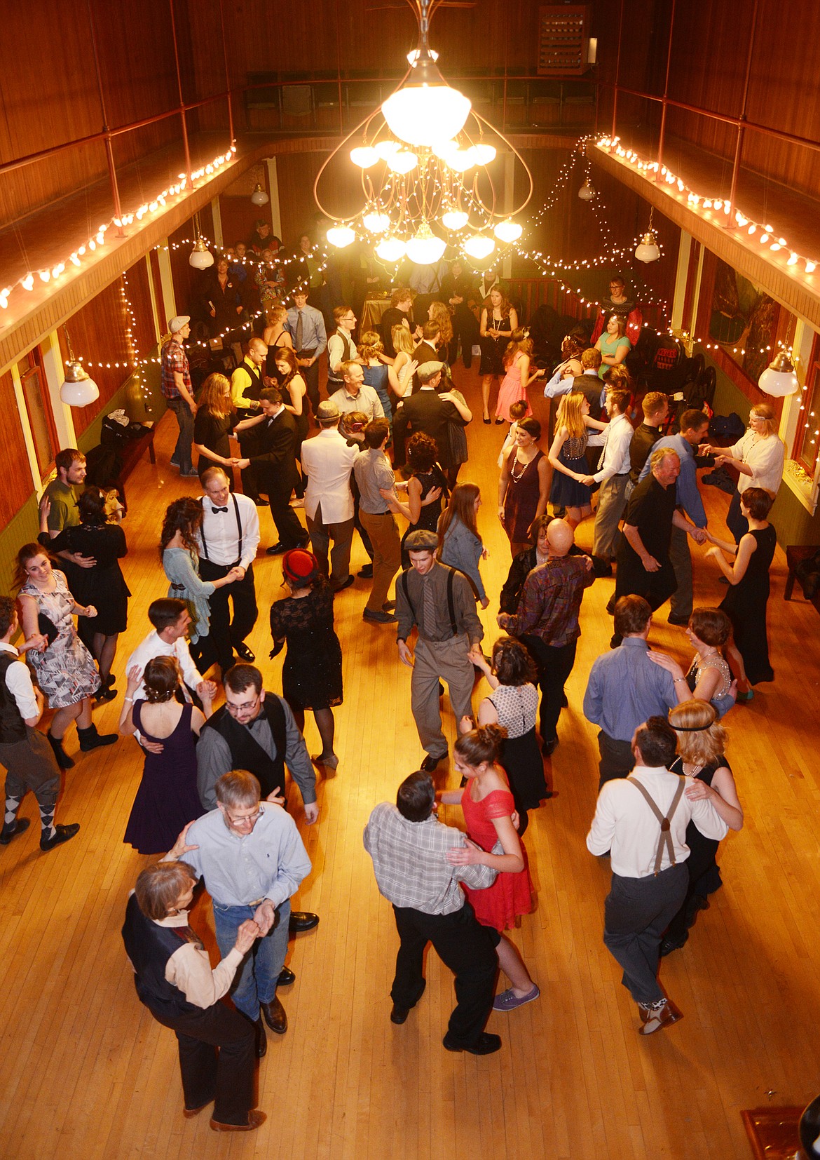 Dancers fill the floor at the Sassafras Ballroom in Kalispell during a North End Swing New Year&#146;s Eve Celebration. (Brenda Ahearn file photo/This Week in the Flathead)