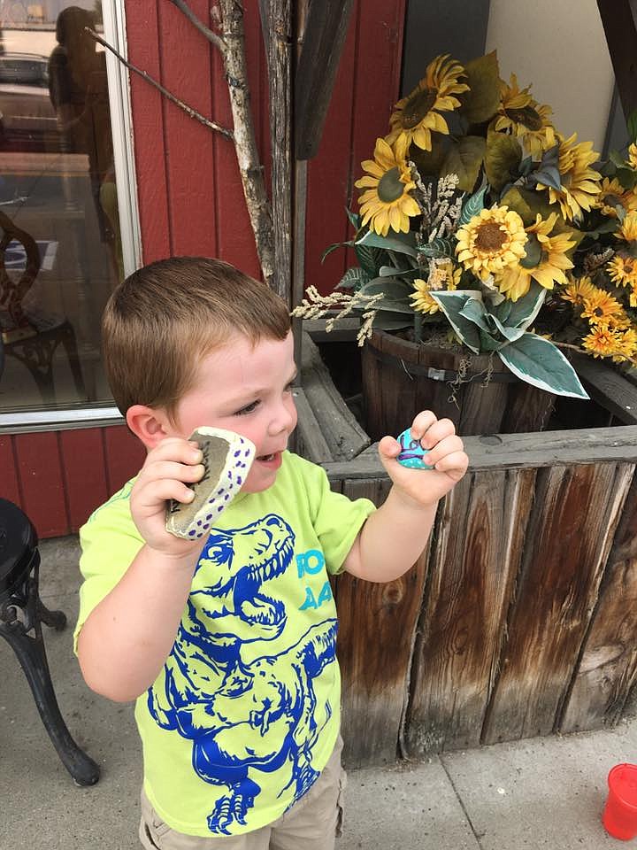 Photo by Shannon Mcnutt
Silas Smith loves finding painted rocks, making memories to last a lifetime with his grandmother, Shannon Mcnutt.