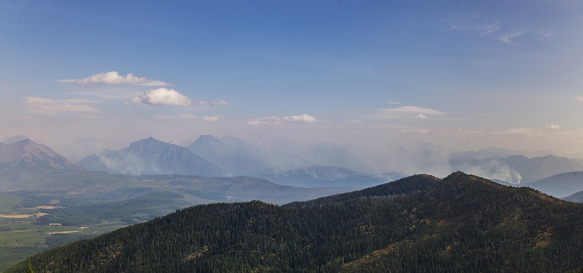 The full length of the Sprague Fire was visible from the Lookout.