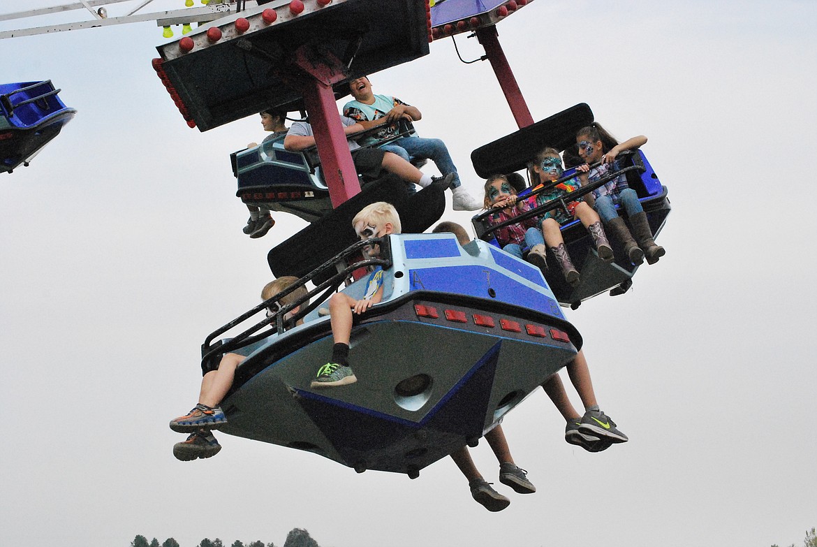 Bob Kirkpatrick/The Sun Tribune - The Star Trooper was a popular kid&#146;s ride throughout the four day fair.