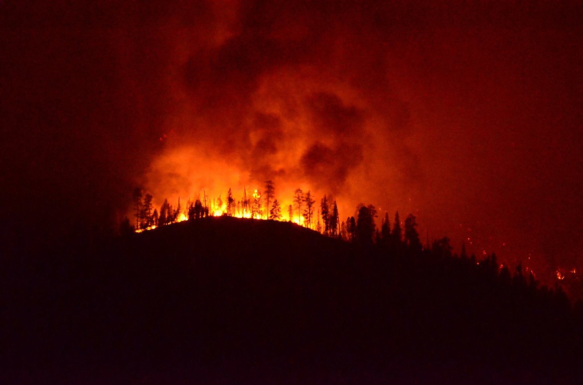 Sheep Gap at it&#146;s most intense moments during it&#146;s run down the ridge. (Erin Jusseaume/ Clark Fork Valley Press)