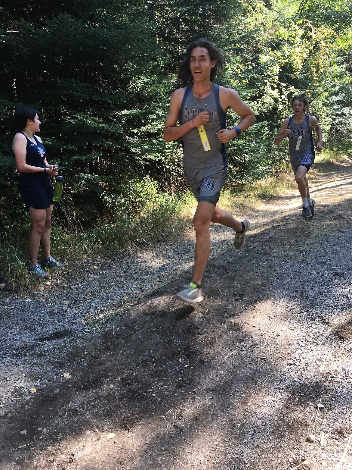 Photo by Rayan Naylor
Bobby Hart and Lane Stidham running in their race.