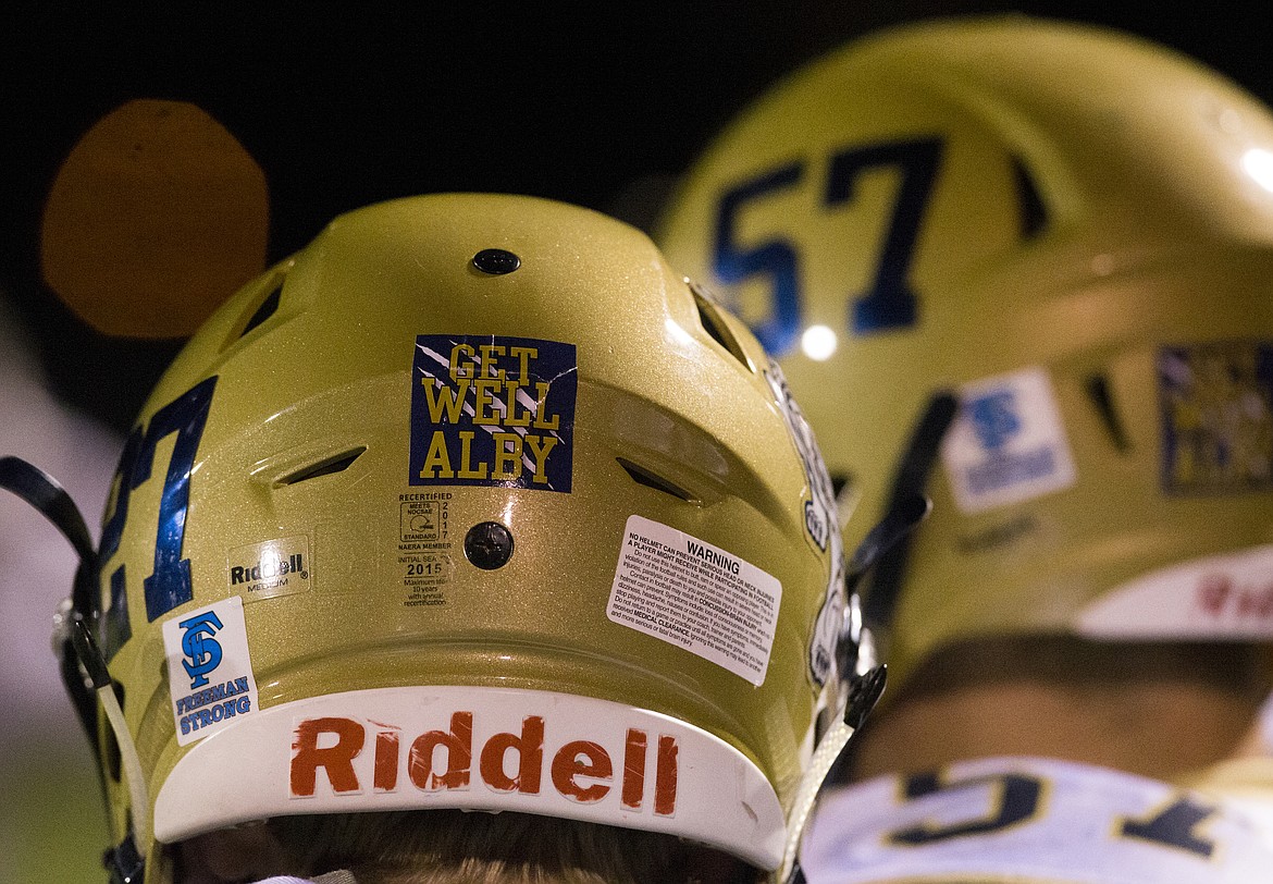 Players for both Timberlake and Lakeland wore &#145;Get Well Alby&#146; stickers in support of Timberlake coach Roy Albertson.

LOREN BENOIT/Press