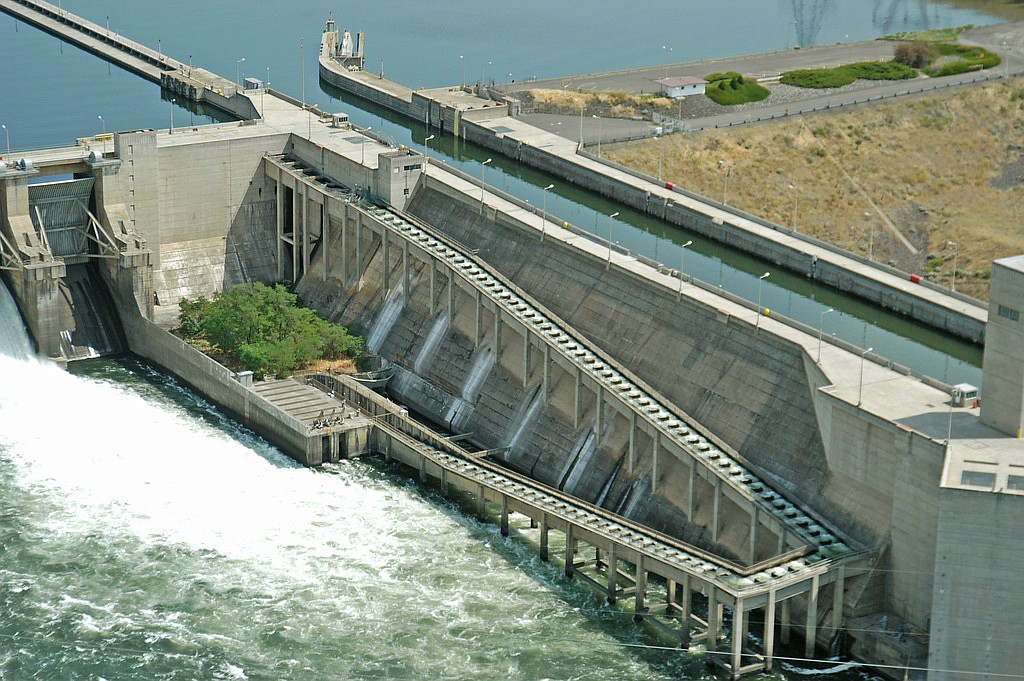 FLICKR
Fish ladder at Lower Monumental Dam on Snake River in the state of Washington to help salmon get past the dam.