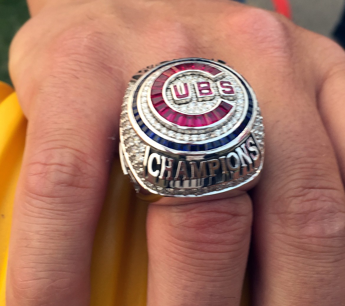 Rodney Harwood/Columbia Basin Herald
Moses Lake native Jason Cooper shows off his World Series ring.