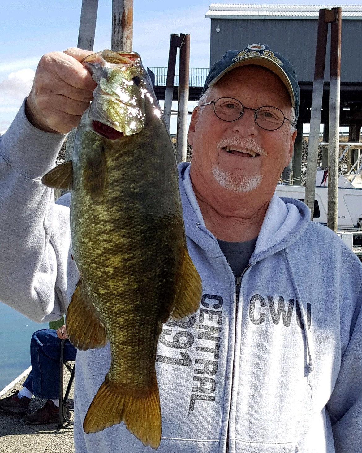 Pete Fisher photo - Chunky Smallmouth bass caught off the MarDon Resort dock.