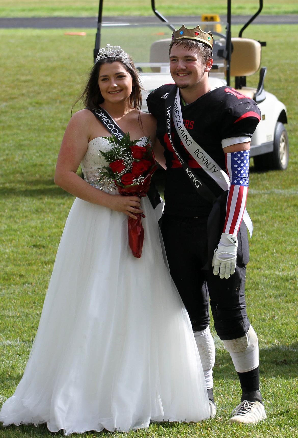 Photo by JOSH MCDONALD
Homecoming queen and king Destiny Angle and Zayne Hunter.