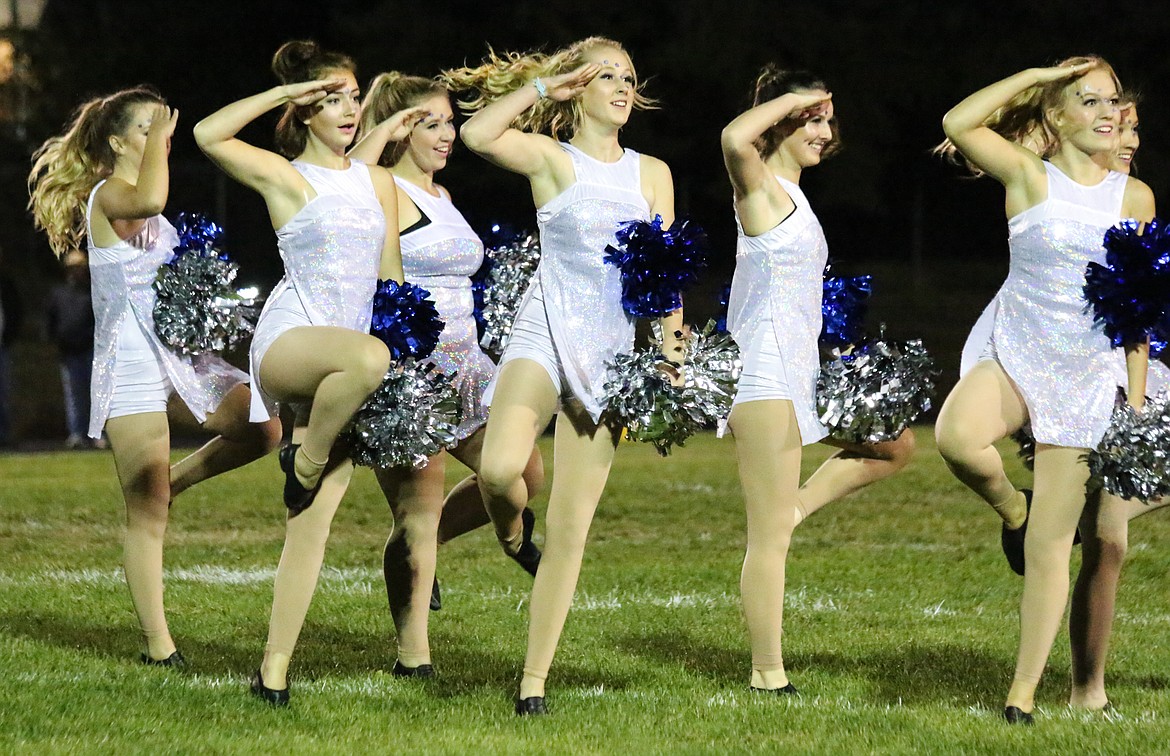 Photo by Mandi Bateman
The Badgerettes danced an animated routine during the halftime show.