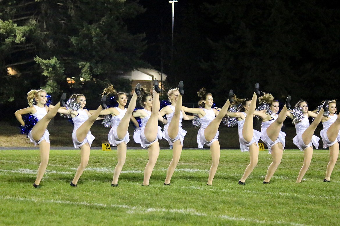 Photo by Mandi Bateman
The audience enjoyed the show put on by the Badgerettes during halftime at the Homecoming game.