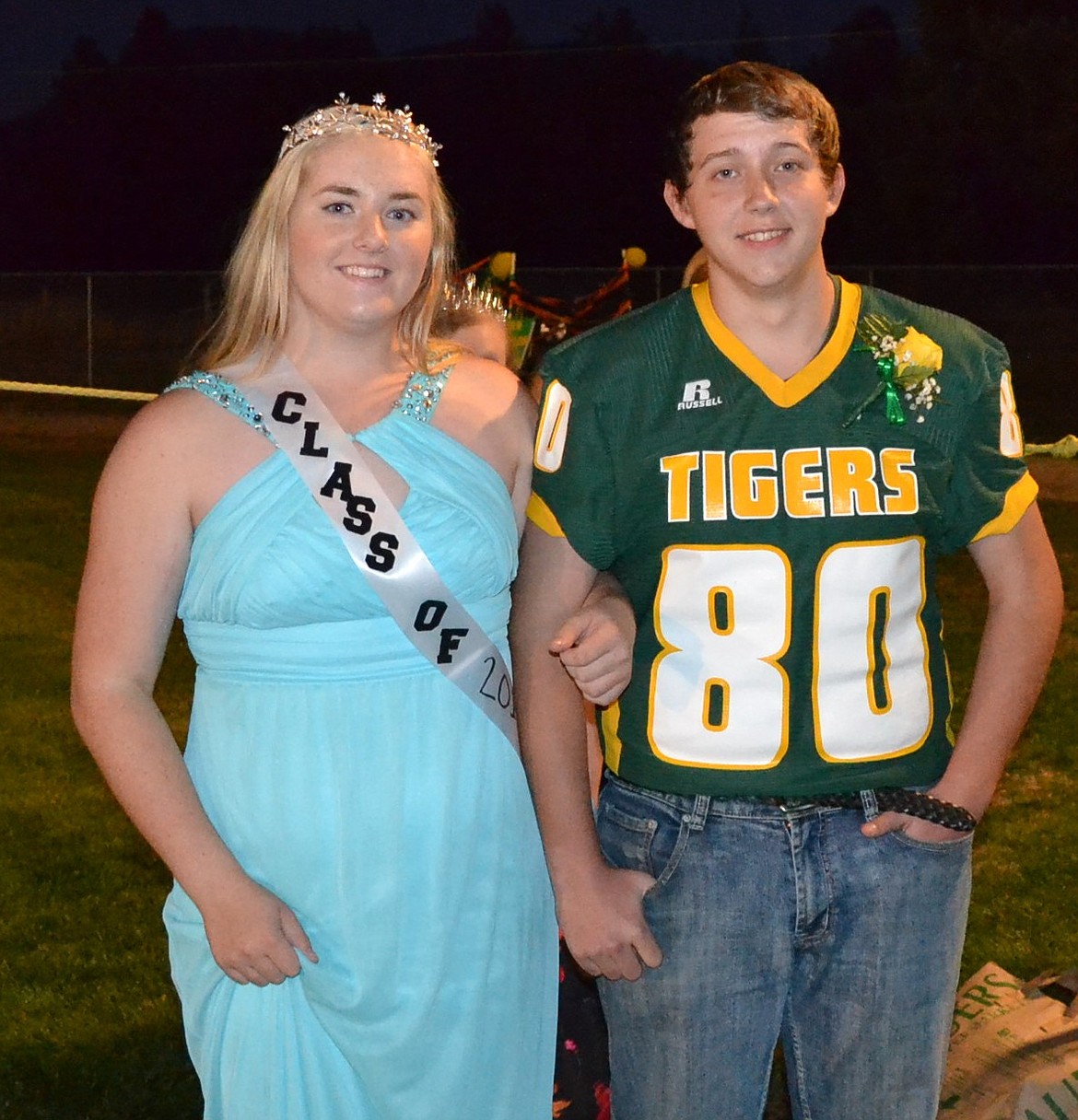 Junior Homecoming Royalty for St. Regis, Mackenzie Start and Damon Dufresne. (Photo by Art Drobny).