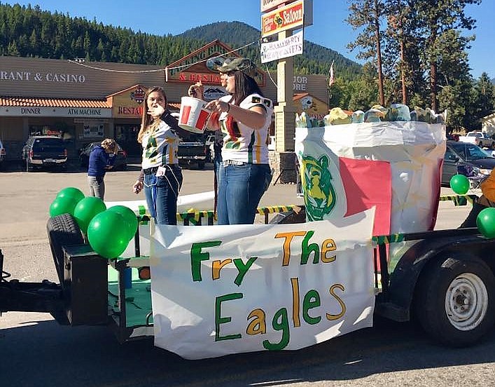 &#147;Fry the Eagles&#148; was one of the floats during the St. Regis Homecoming Parade on Friday. (Photo courtesy of the St. Regis Fan Club)