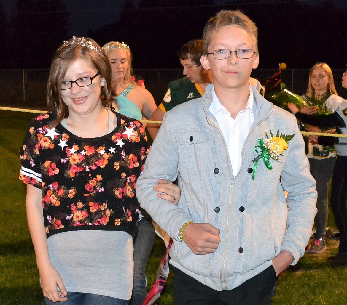 St. Regis freshman Homecoming Royalty Emma Davis and Zane Antos. (Photo by Art Drobny).