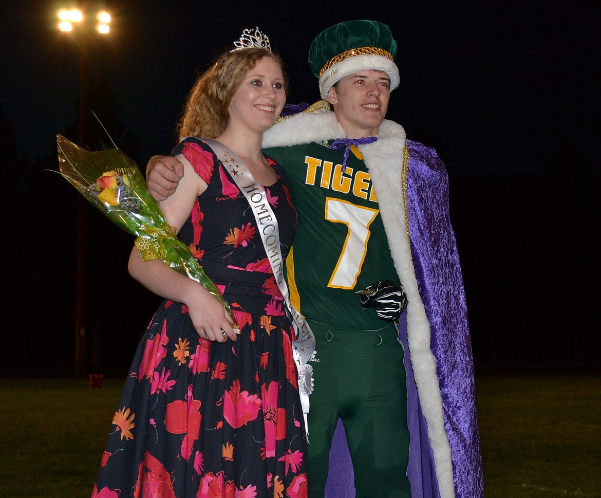 Homecoming King and Queen for St. Regis, Robert Dahl and Anna Sanford. (Photo by Art Drobny).