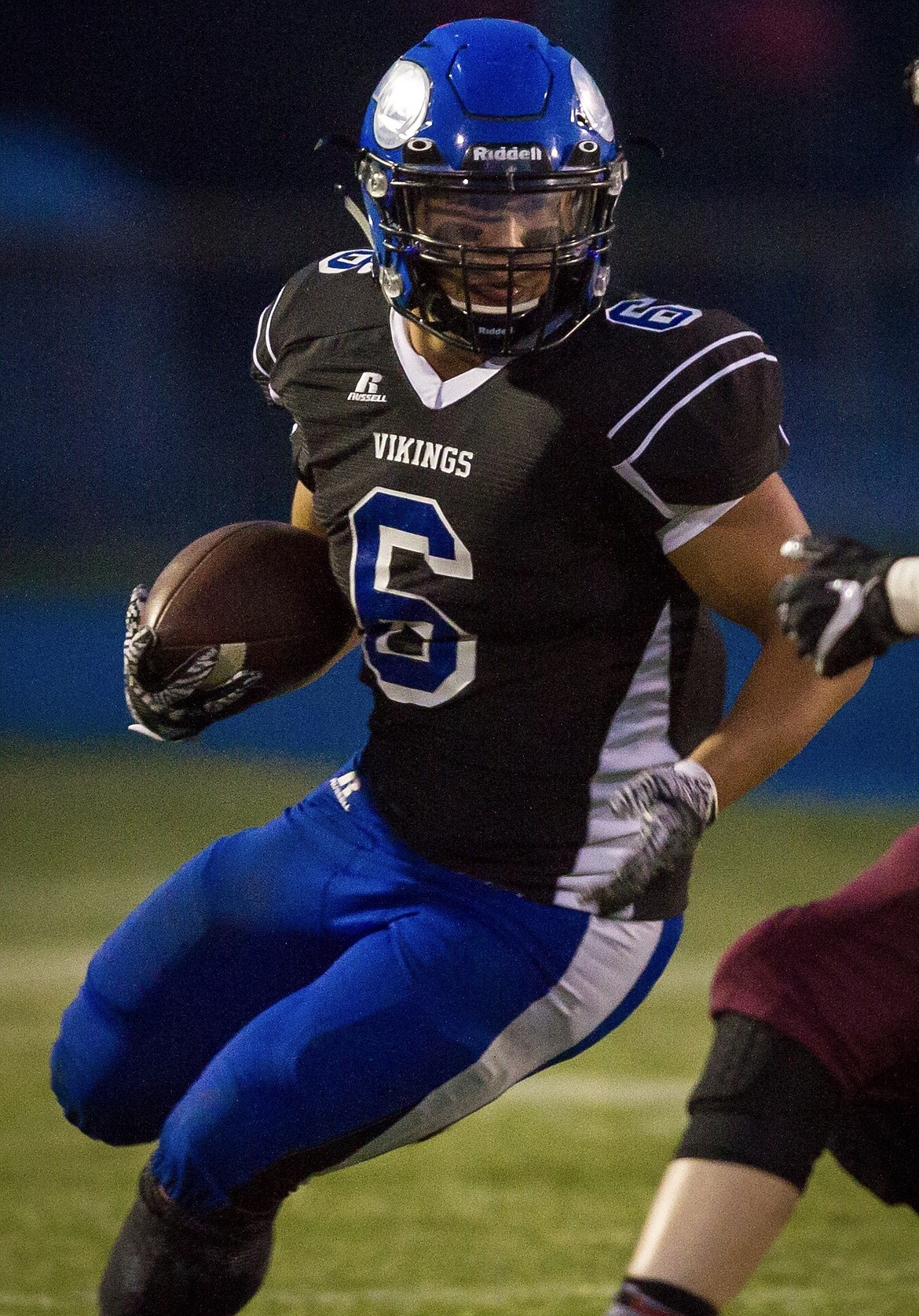 Courtesy Cheryl Nichols Photography
The Nosworthy&#146;s Hall of Fame Coeur d&#146;Alene High Offensive Player of the Week is running back/linebacker Shilo Morgan. Morgan had over 100 all-purpose yards for the Vikings on Friday. He had 71 yards rushing, 20 receiving and over 30 in kick returns in their 46-10 win over Lake City.