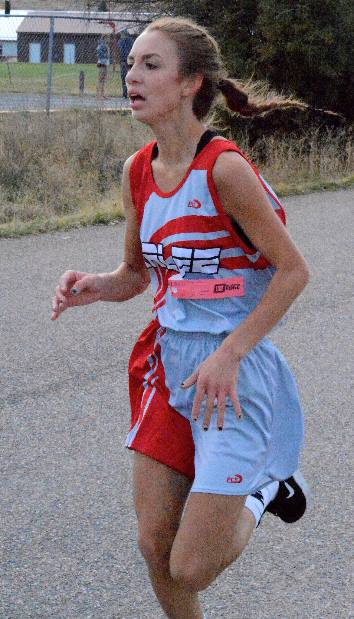 ARLEE HIGH School runner Shawntaya Nelson will be one of the Scarlets that will be representing Arlee at the Class C cross country race Saturday in Helena. (Jason Blasco/Lake County Leader)