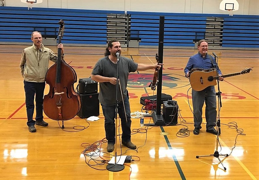 The Mineral County Performing Arts Council presented Dennis Stroughmatt et L&#146;Esprit Creole, a visiting band which performed in Superior at the high school and LDS Church on Oct. 4. (Photo by Logan Labbe).