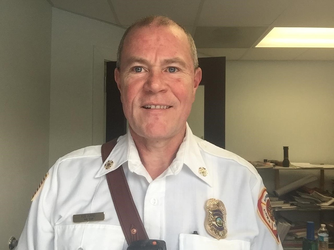 Superior Fire Chief Rob Torrey and his crew has installed 282 smoke alarms in more than 100 homes in Mineral County as part of American Red Cross’ national Sound the Alarm, Save a Life campaign. (Photo courtesy of American Red Cross).