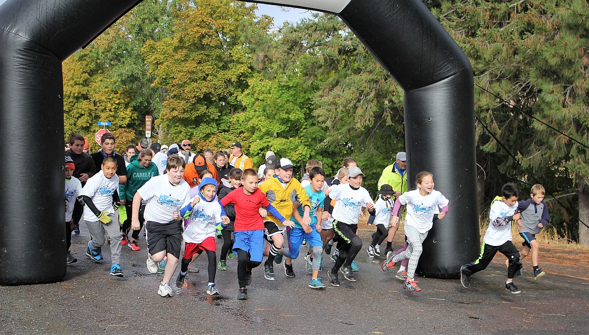 Over 60 runners showed up for the 5K &#147;Run for the Pool&#148; on Saturday, Oct. 7.  Funds raised will be used for a new swimmig pool in Superior. (Kathleen Woodford/Mineral Independent).