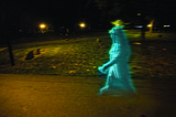 Ghost hunter spots apparition