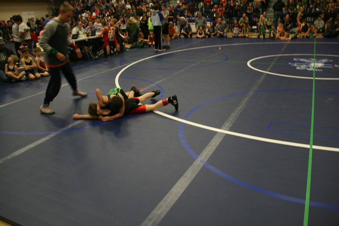 Photos by Tanna Yeoumans
Getting pinned during a match happens; it is a chance for wrestlers to learn and improve.