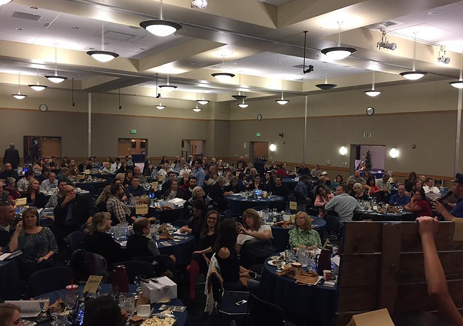 Courtesy photo
Supporters filled the room for the 2016 Moses Lake Christian Academy dinner and auction. The 2017 auction is Saturday.