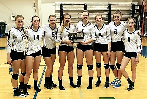 The Clark Fork Lady Mountain Cats won second place in 13C Districts and will play Arlee on Thursday for Divisionals in Churchill. (Photo courtesy of Kristy Mask)